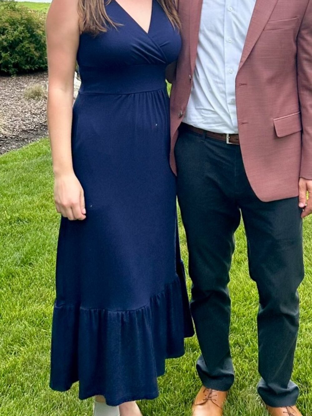 Sleeveless Navy Maxi Dress - Classic Women's Dress